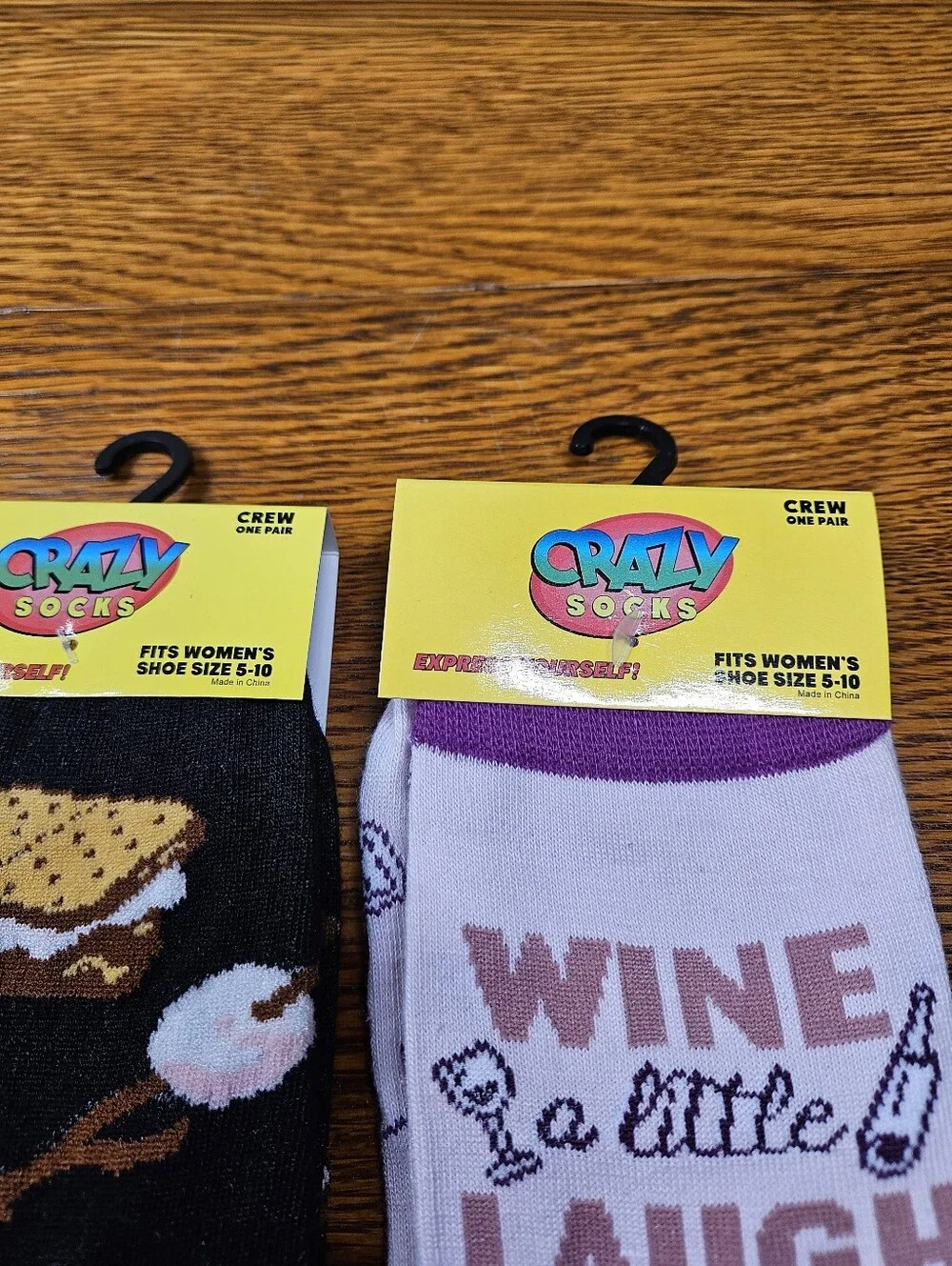 Crazy Socks Wine And Smores Bundle